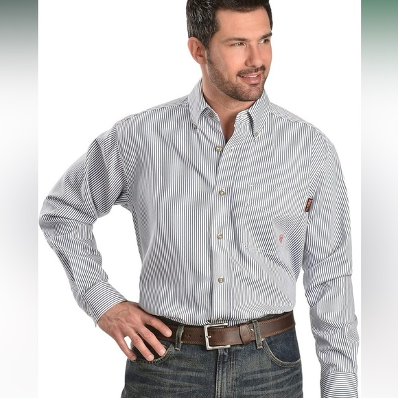 Ariat Like New Men's FR Edmond Work Shirt - Size XXL - Picture 1 of 11